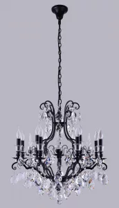 Люстра Crystal Lux MAGNIFICO SP13 BLACK/TRANSPARENT