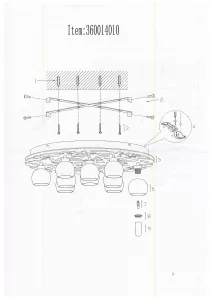 Потолочный светильник MW-Light Амелия хром 360014010