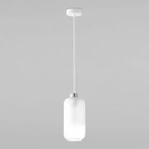 Подвесной светильник со стеклянным плафоном TK Lighting Marco Silver 3356