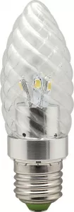 Лампа светодиодная, 6LED(3.5W) 230V E27 4000K хром, LB-77