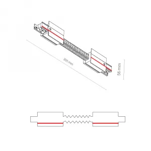 Коннектор для трехфазной трековой системы  прямой гибкий Nowodvorski Ctls Power White 8676