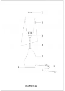 Настольный светильник MW-Light Уют коричневый 250034601