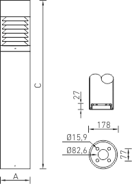 Парковый светильник TERES S70