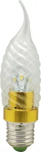 Лампа светодиодная, 6LED(3.5W) 230V E27 2700K золото, LB-78