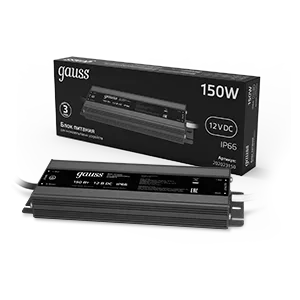 Блок питания Gauss 150W 12V IP66 1/15