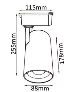 Cветильник трековый однофазный Crystal Lux CLT 0.31 006 40W WH