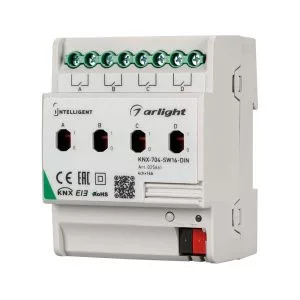 INTELLIGENT ARLIGHT Релейный модуль KNX-704-SW16-DIN (BUS, 4x16A)