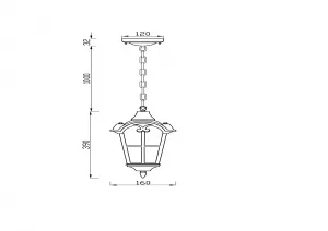 Подвесной светильник Maytoni Outdoor O413PL-01BZ