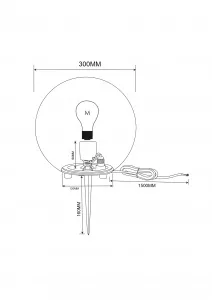 Ландшафтный светильник Maytoni Outdoor O594FL-01W