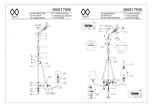 Потолочный светильник MW-Light Палермо латунь 386017908