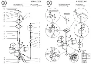 Потолочный светильник MW-Light Наполи хром 686010306