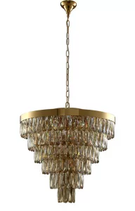 Люстра Crystal Lux ABIGAIL SP-PL15 D620 GOLD/AMBER