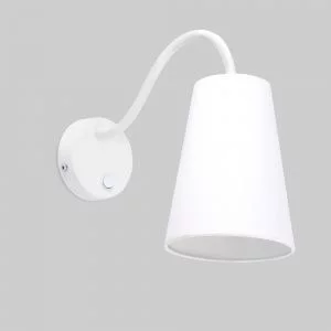 Настенный светильник с тканевым абажуром TK Lighting Wire White 2445