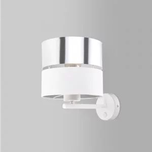 Настенный светильник с тканевым абажуром TK Lighting Hilton Silver 4175