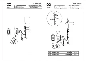 Настенный светильник MW-Light Консуэло хром 614022401