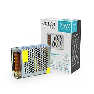 Блок питания Gauss Basic 12V 75W IP20 1/120