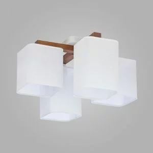 Потолочный светильник с тканевыми абажурами TK Lighting Tora White 4163