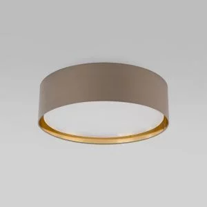 Потолочный светильник с тканевым абажуром TK Lighting Bilbao Beige Gold 4399