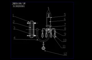 Настенный светильник MW-Light Барселона серый 313020301