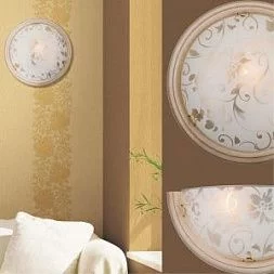 056 SN 112 Бра стекло E27 1*100Вт 360х180 PROVENCE CREMA