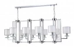 Люстры Crystal Lux NICOLAS SP10 L1300 NICKEL/WHITE