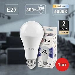 Лампочка светодиодная ЭРА STD LED A65-30W-860-E27 E27 / Е27 30Вт груша холодный дневной свет