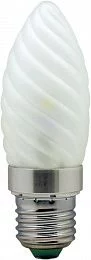 Лампа светодиодная, 6LED(3.5W) 230V E27 6400K матовая хром, LB-77