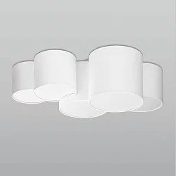 Потолочный светильник с тканевыми абажурами TK Lighting Mona White 3443