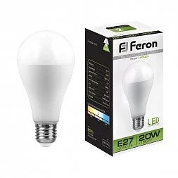 Лампа светодиодная Feron LB-98 Шар E27 20W 175-265V 4000K