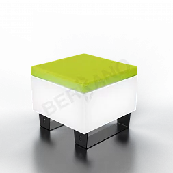 Скамейка Brick 60 Snow White Light / Green