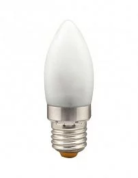 Лампа светодиодная, 6LED(3.5W) 230V E27 6400K хром, LB-70