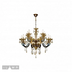 Подвесная люстра iLamp Asia 61081-8+4 BR