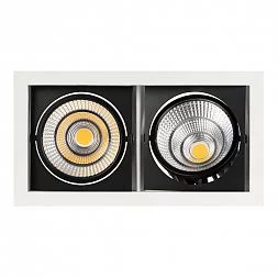 Светильник CL-KARDAN-S283x152-2x25W Warm3000 (WH-BK, 30 deg) (Arlight, IP20 Металл, 3 года)