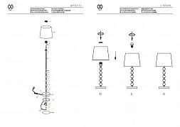 Настольный светильник MW-Light Салон хром 415032101