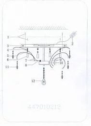 Потолочный светильник CHIARO Патриция  белый 447010212