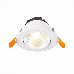 Св-к встр. Белый LED 1*8W 3000K 640Lm Ra80 36° IP20 D86xH50 220-240V Встраиваемые светильники ST211.538.08.36