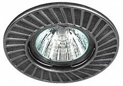 ST6 CH/BK Светильник ЭРА штампованный MR16,12V/220V, 50W черный/хром (100/2800)