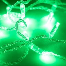 Светодиодная гирлянда ARD-STRING-CLASSIC-10000-CLEAR-100LED-STD GREEN (230V, 7W)