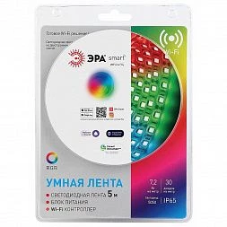 ЭРА Комплект светодиодной ленты 5050-30-RGB-IP65-Wifi-5m (12V) (4/32/192)