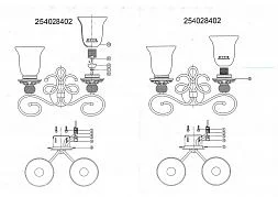 Настенный светильник MW-Light Версаче 254028402