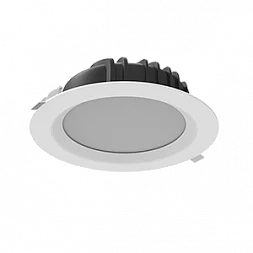 Светильник светодиодный "ВАРТОН" Downlight круглый встраиваемый 230*81 мм 40W 4000K IP54 RAL9010 белый матовый